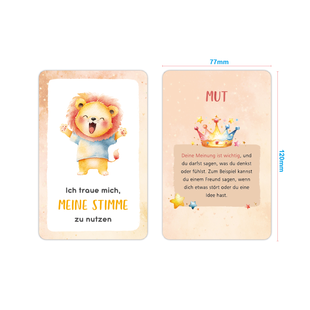 Kids Early Education - New Mindfulness Cards 32PCS Animal English