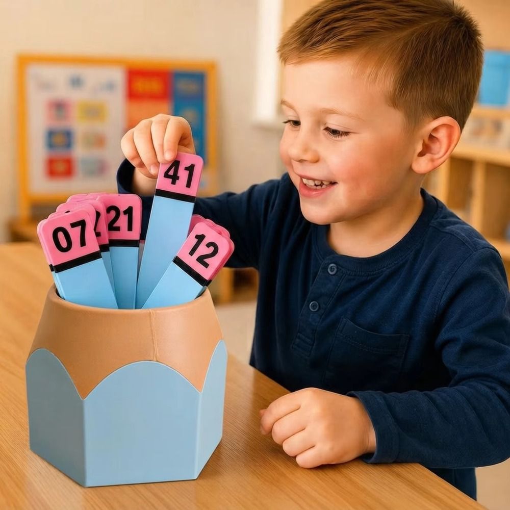 Math Manipulative Set - Reusable Counting Board Math Manipulatives Pencil