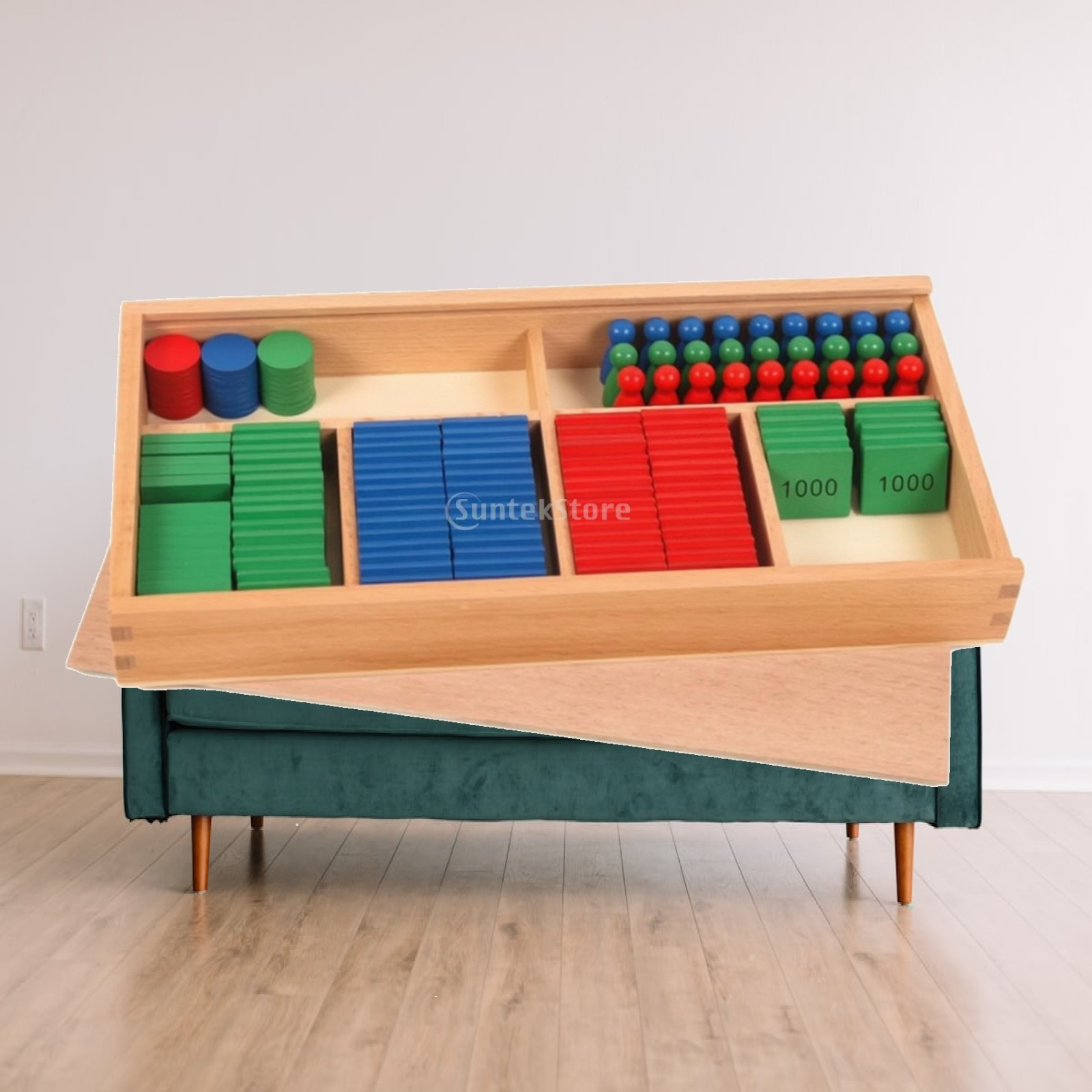 Math Manipulative Set - Place Value Blocks Hands-on Math Manipulative
