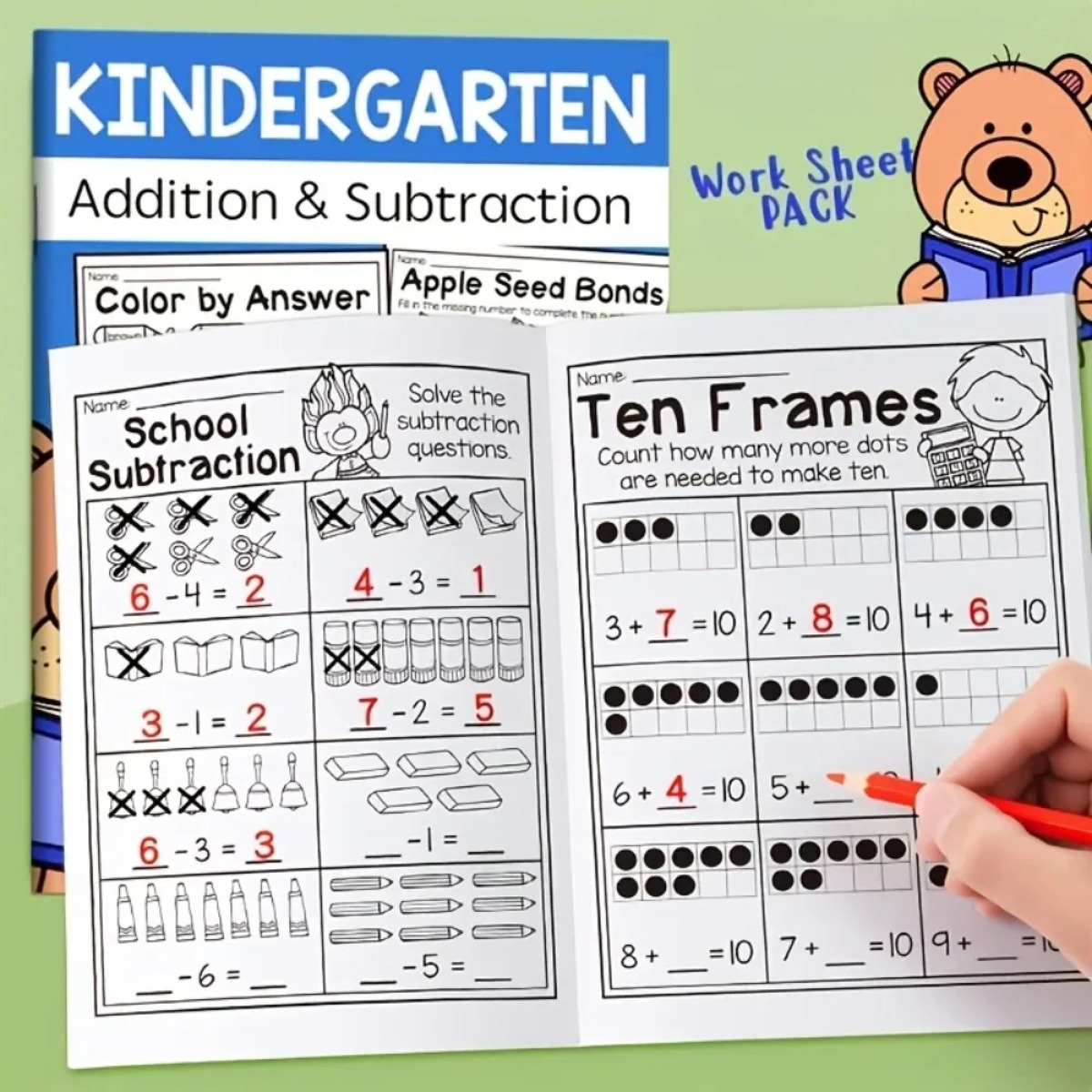 Math Practice Book Addition Su - огляд і ціна Kids Education Worksheet