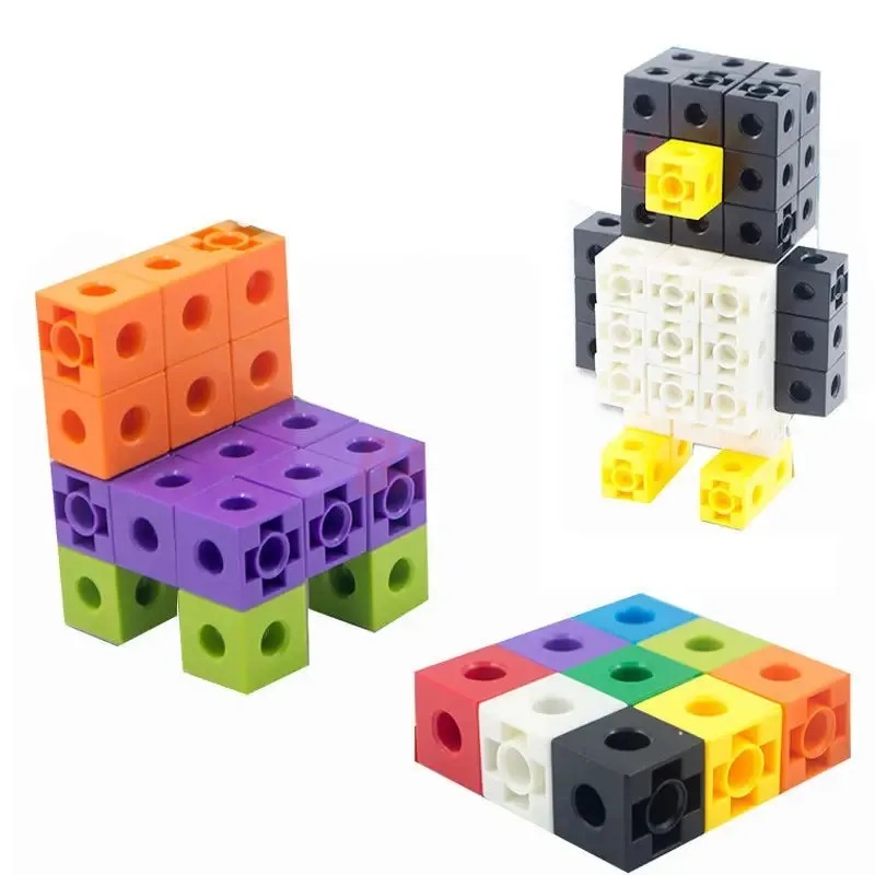 100PCS Set Linking Cubes Math  - огляд і ціна Math Manipulative Set