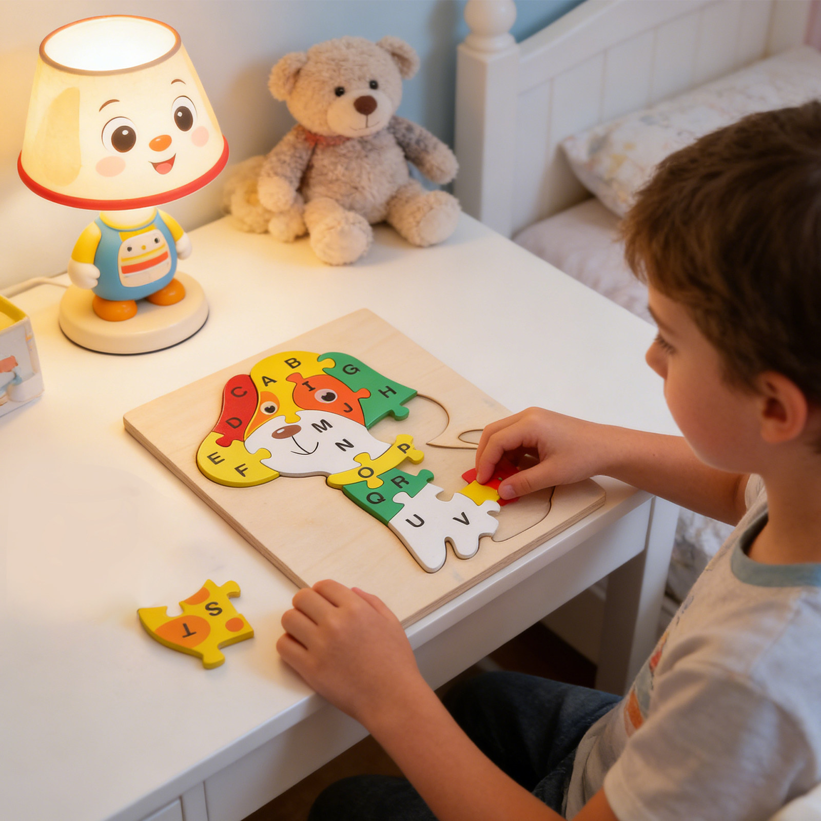 1Set Kids Alphabet Puzzle Wood - огляд і ціна Abc Kids Early Education