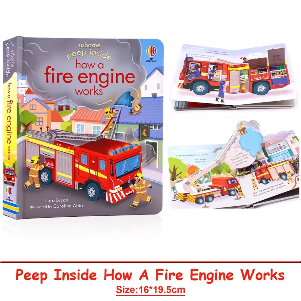 Usborne Peep Inside How A Fire - огляд і ціна English Kids Education