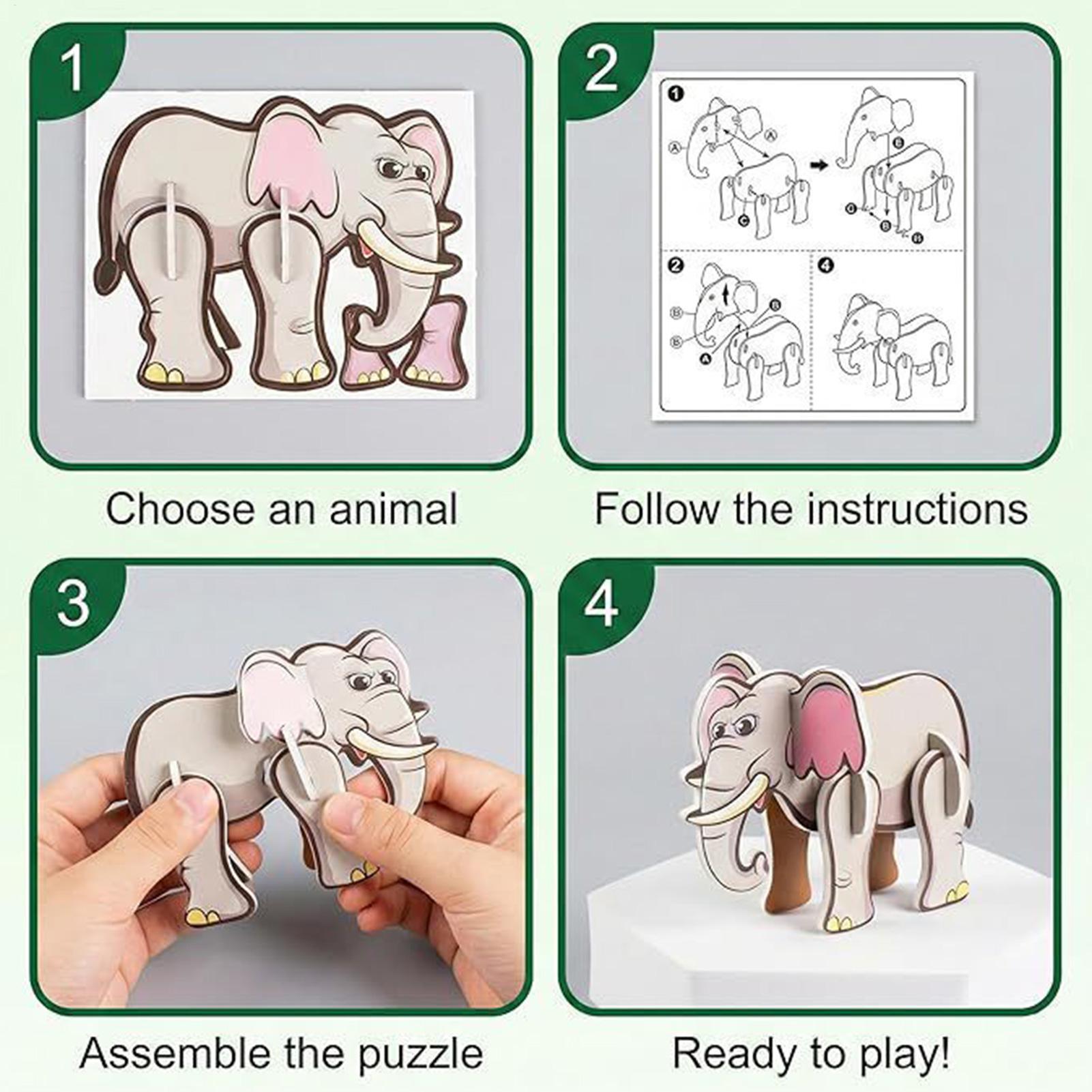 3D Cartoon Puzzles For Kids 7  - огляд і ціна Kids Early Education