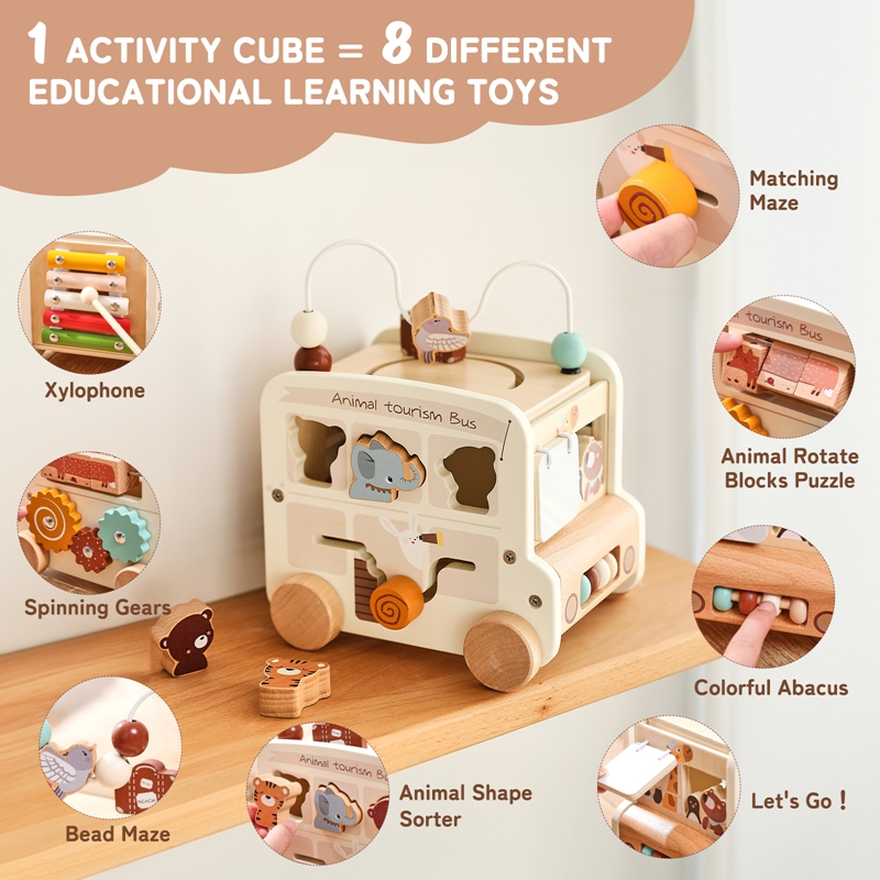 Montessori Wooden Children Toy - огляд і ціна Kids Educational Game 3