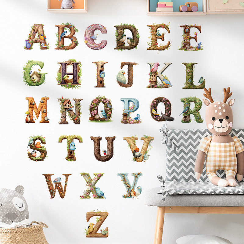 Cute Alphabet Vinyl Wall Decal - огляд і ціна Abc Kids Early Education