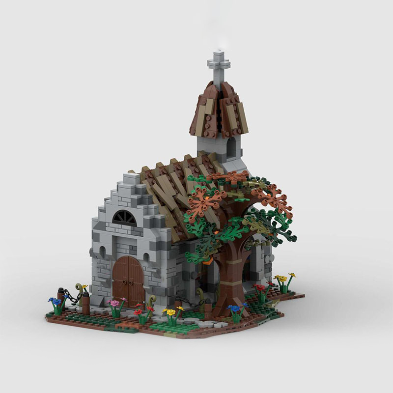 1130pcs MOC Village Church Cas - огляд і ціна Kingdom Kids Education