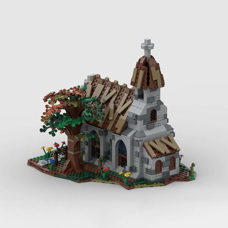 1130pcs MOC Village Church Cas - огляд і ціна Kingdom Kids Education