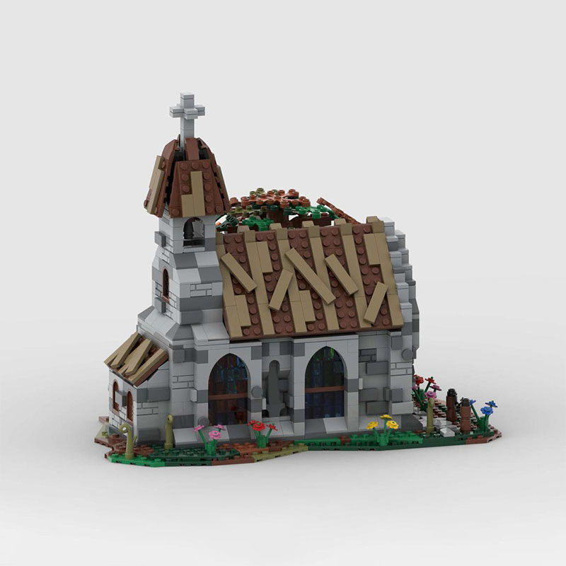 1130pcs MOC Village Church Cas - огляд і ціна Kingdom Kids Education