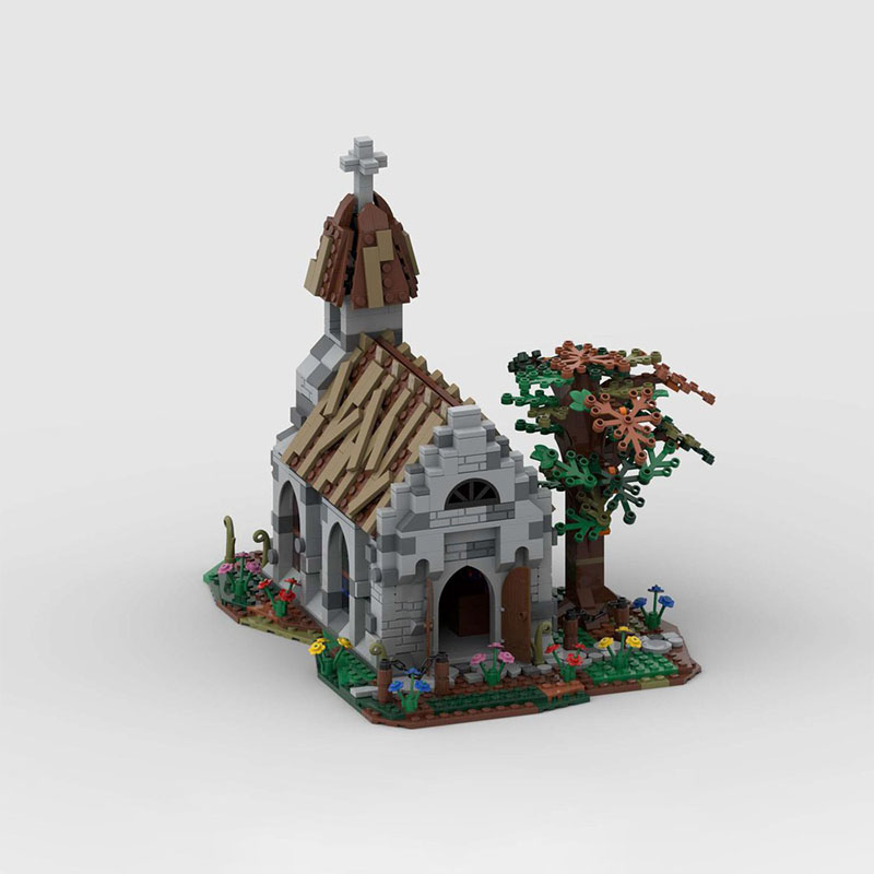 1130pcs MOC Village Church Cas - огляд і ціна Kingdom Kids Education