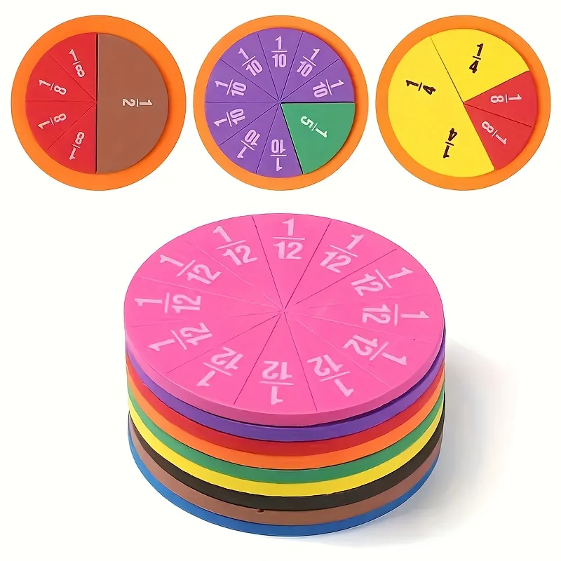 9 PCS Fraction Math Manipulati - огляд і ціна Math Manipulative Set