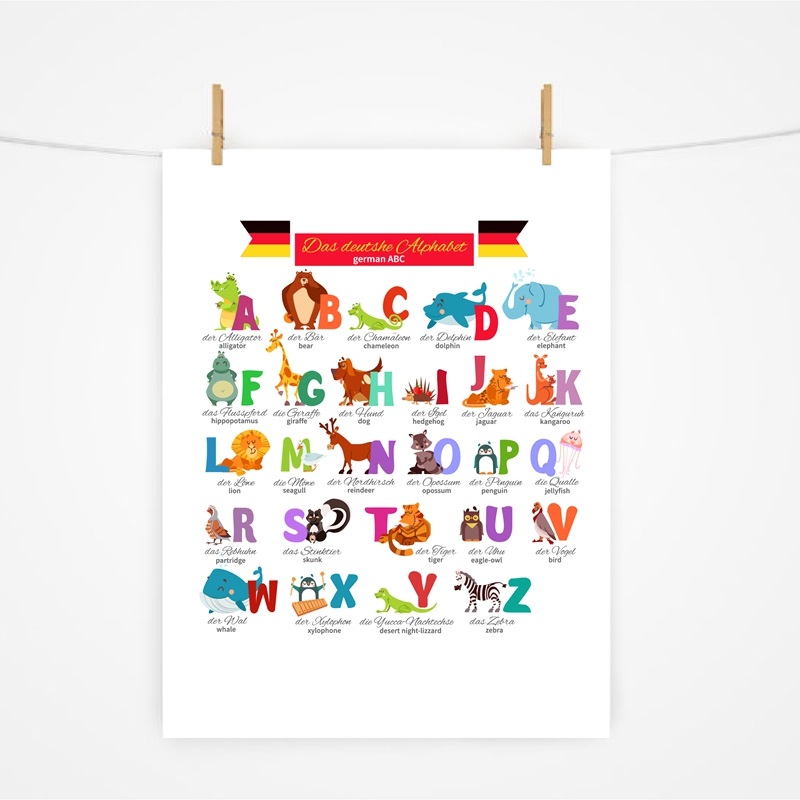 German Alphabet with Animals N - огляд і ціна Kids Education Nursery