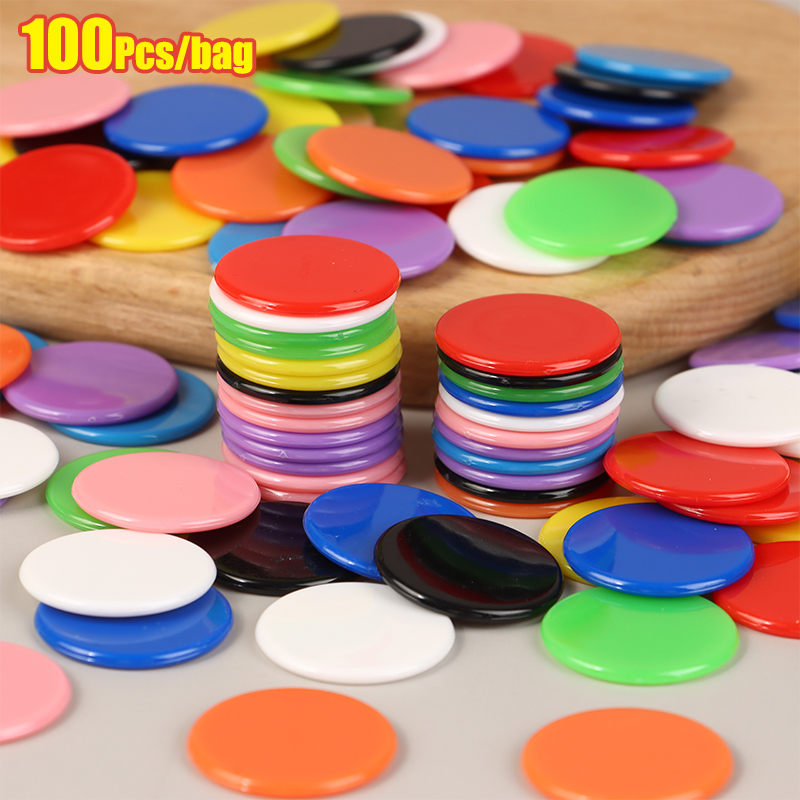 100Pcs Counting Chips Set 25MM - огляд і ціна Math Manipulative Set