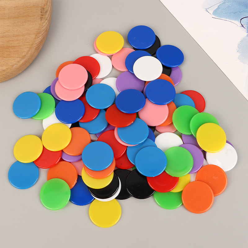 100Pcs Counting Chips Set 25MM - огляд і ціна Math Manipulative Set