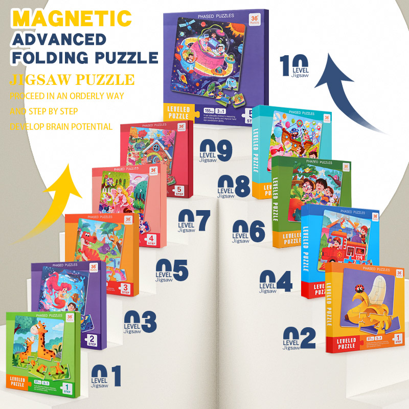 Kids Magnetic Wooden Puzzle Ca - огляд і ціна Kids Educational Game 3
