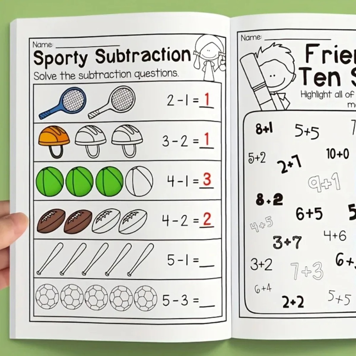 Addition Subtraction Worksheet - огляд і ціна Kids Education Worksheet