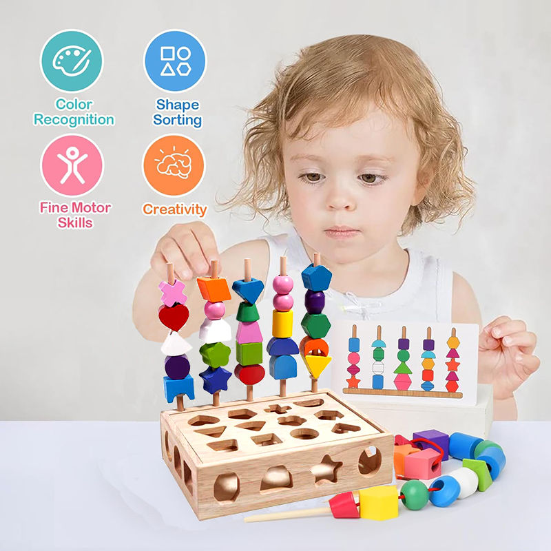 Montessori Wooden 5-in-1 Puzzl - огляд і ціна Kids Educational Game 3
