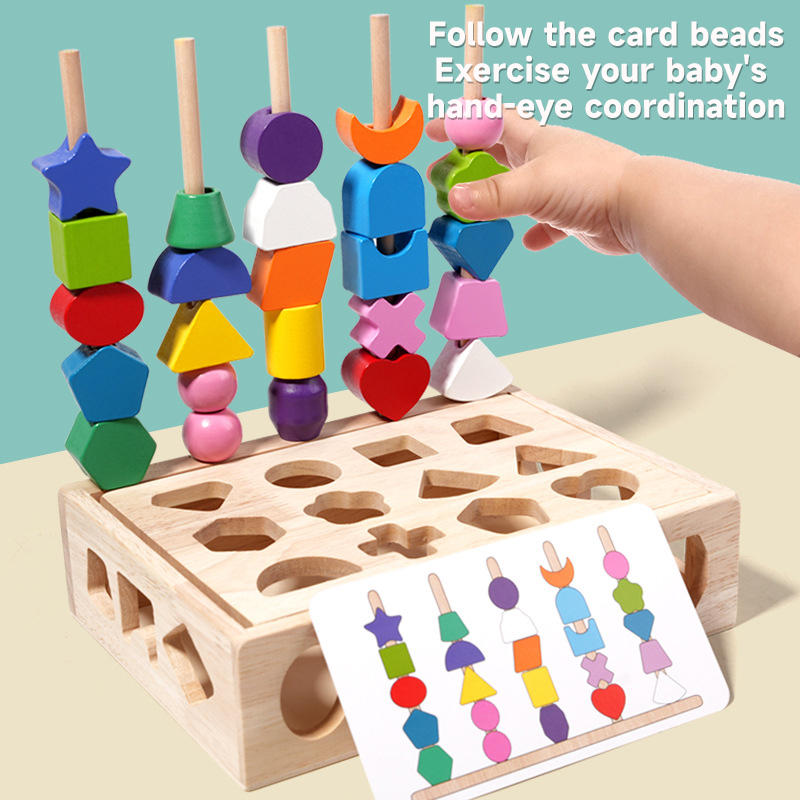 Montessori Wooden 5-in-1 Puzzl - огляд і ціна Kids Educational Game 3