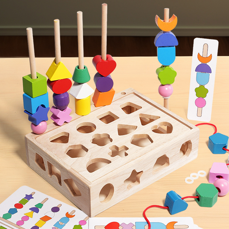 Montessori Wooden 5-in-1 Puzzl - огляд і ціна Kids Educational Game 3