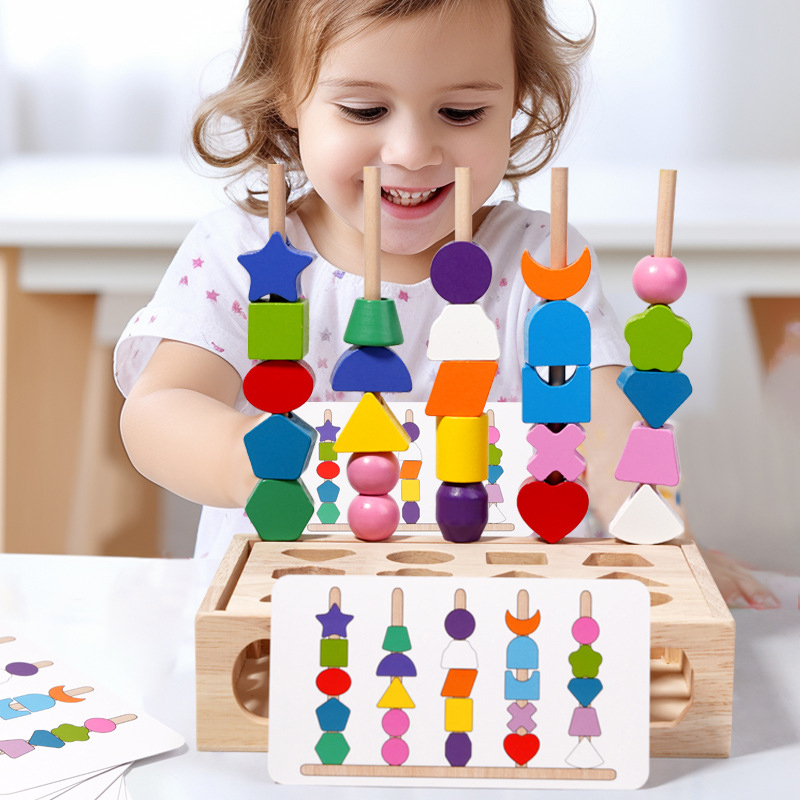Montessori Wooden 5-in-1 Puzzl - огляд і ціна Kids Educational Game 3