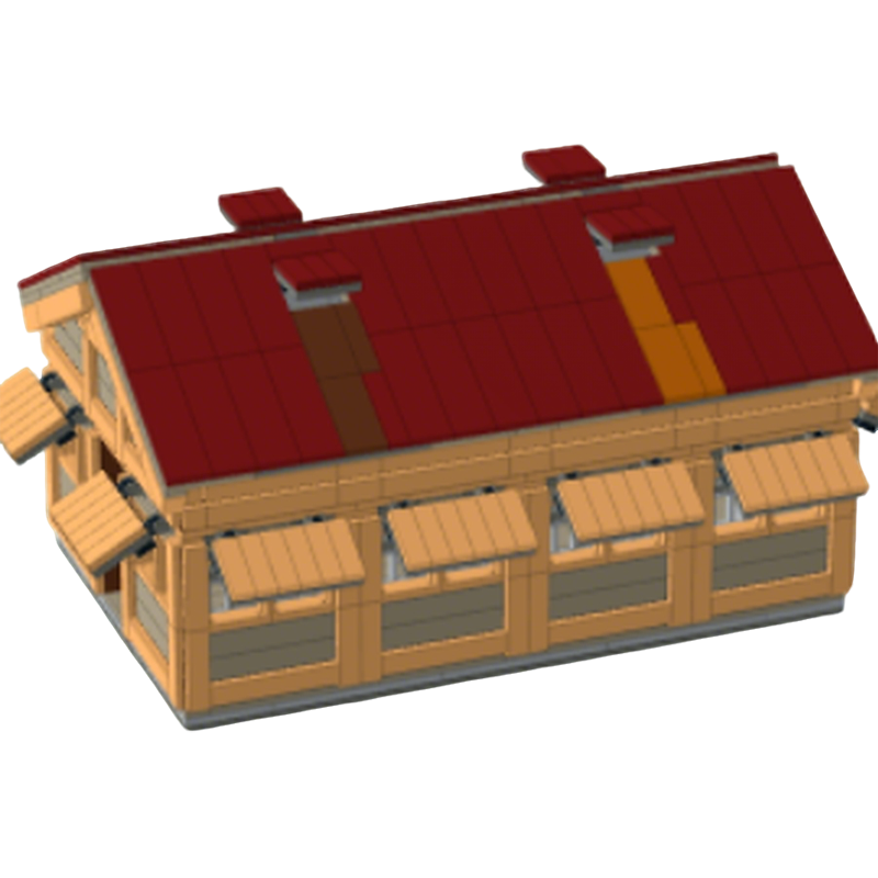 1115pcs MOC Pig Pen Town Plan  - огляд і ціна Kids Education Plan