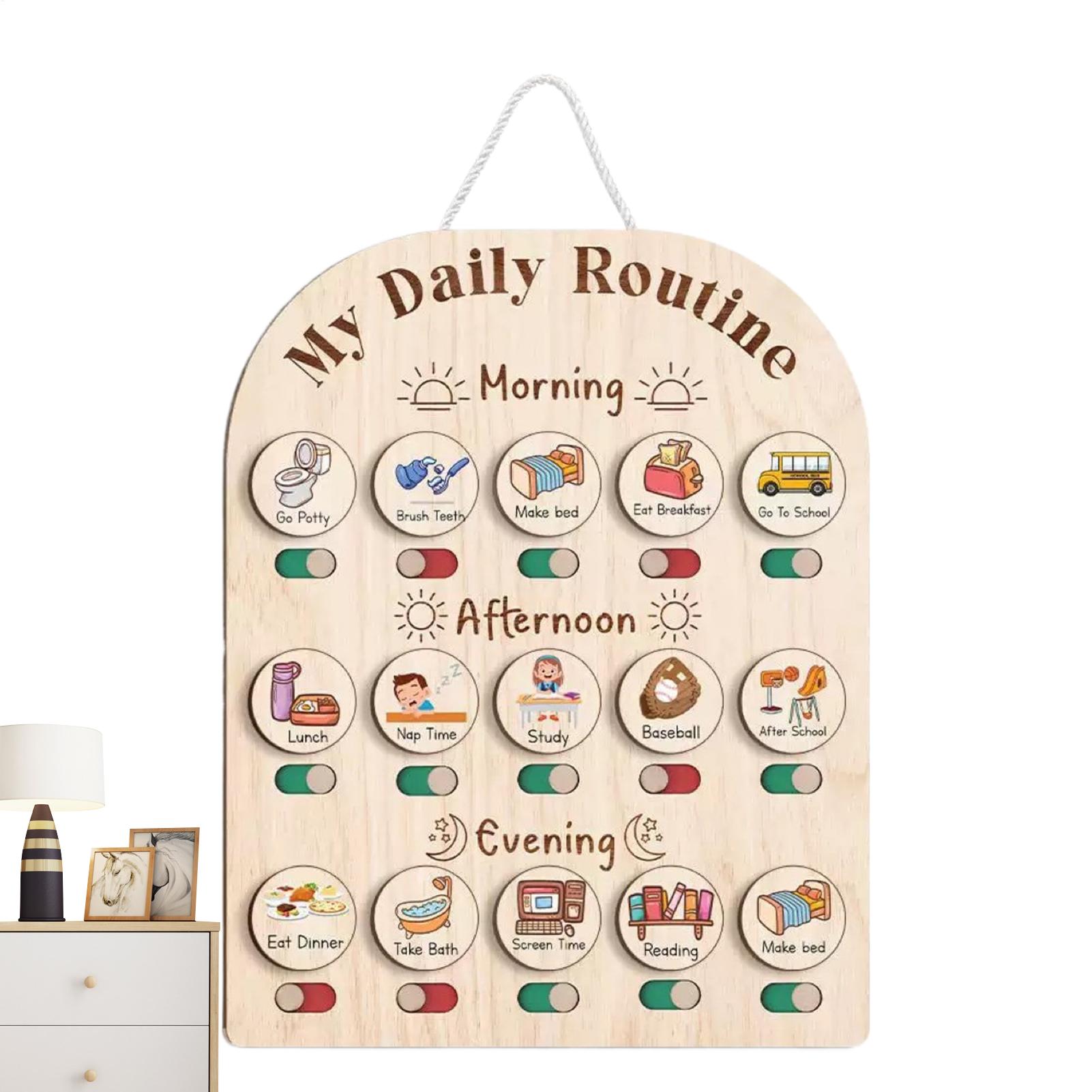 Visual Schedule For Kids Morni - огляд і ціна Kids Education Planner